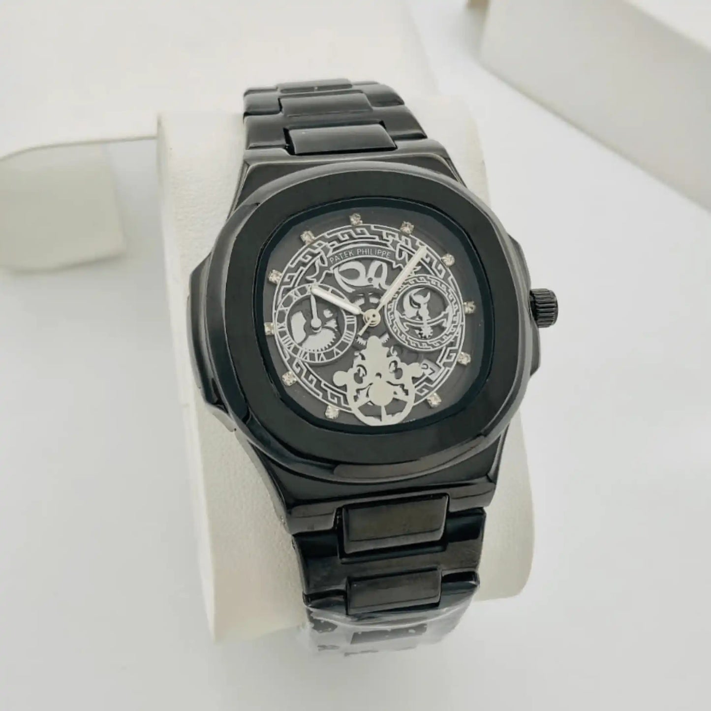 Patek Philippe Skeleton Nautilus - Stainless Steel - Automatic- Black Edition - WRIST ND WEAR