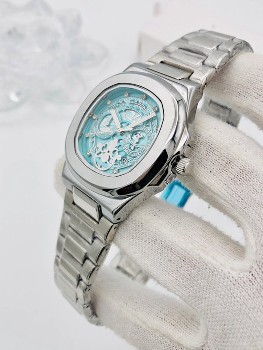 Patek Philippe Skeleton Nautilus - Stainless Steel - Automatic- Tiffany Dial Edition - WRIST ND WEAR