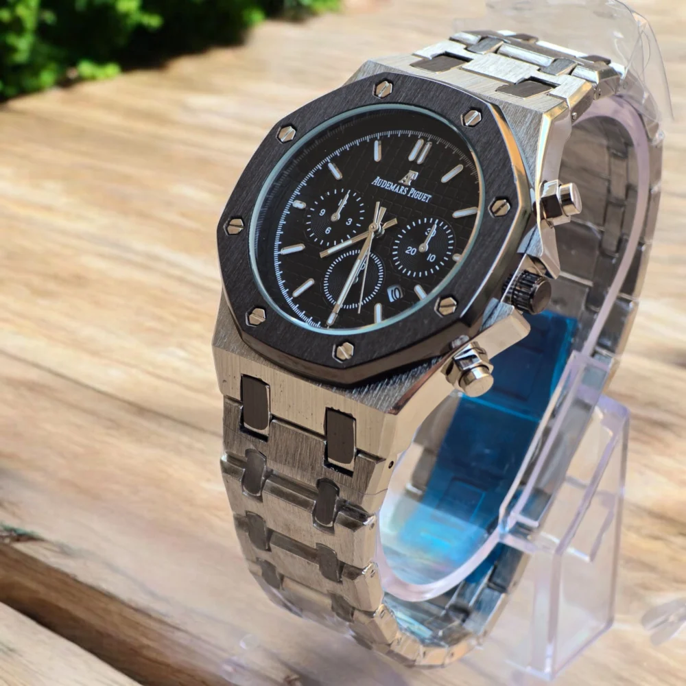 Audemars Piguet Royal Oak Chronograph – Black & Silver Steel Edition